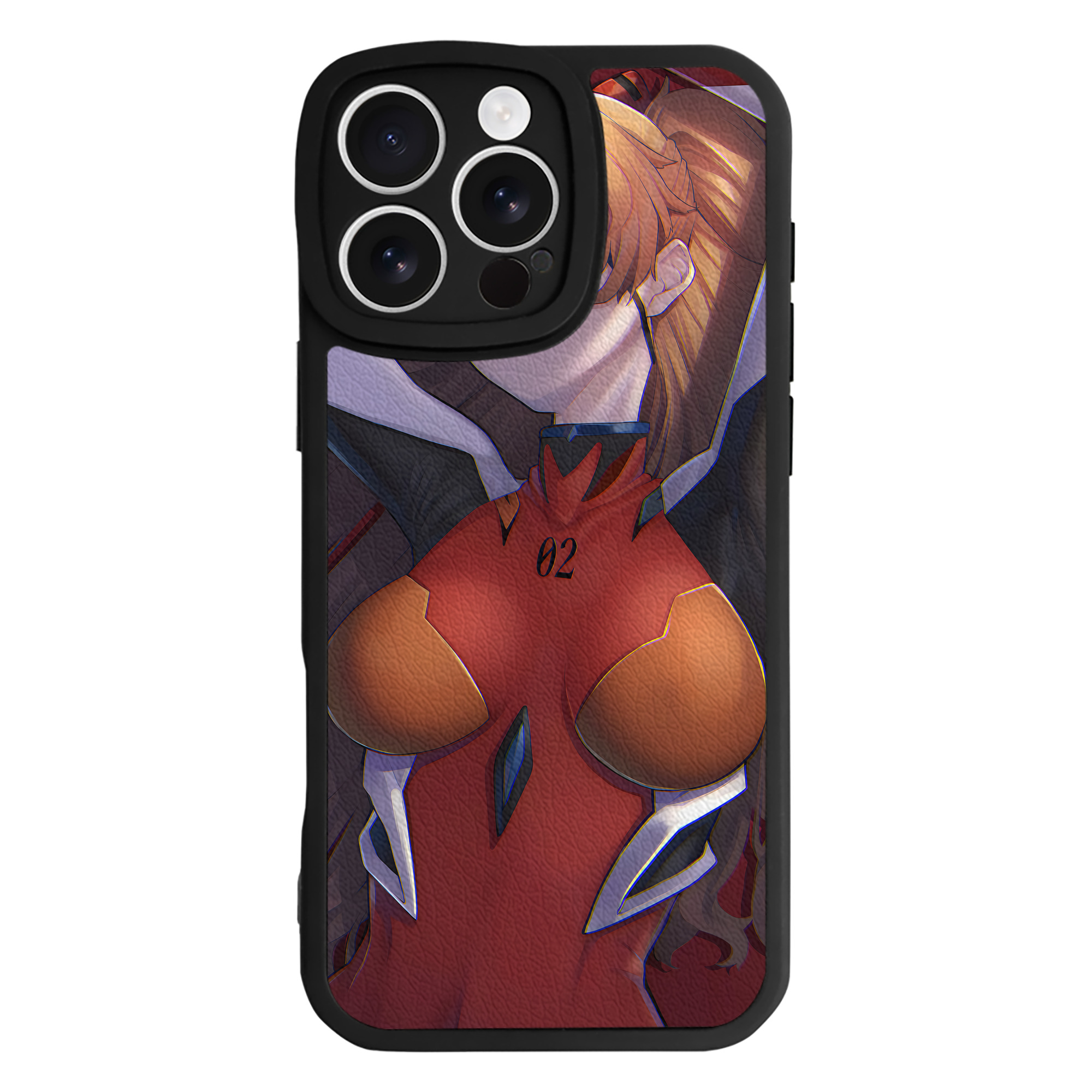 （画像用） EVA 新世紀エヴァンゲリオン 【iPhone 16シリーズ対応】シリコンスマホケース（レザー調） 材質：シリコン